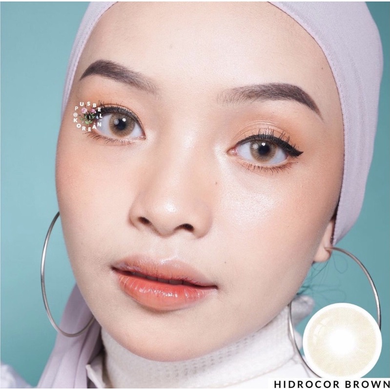 hidrocor gray &amp; brown softlens original korea