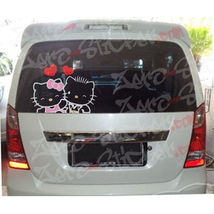 Stiker Kaca Mobil Hello Kitty Shopee Indonesia