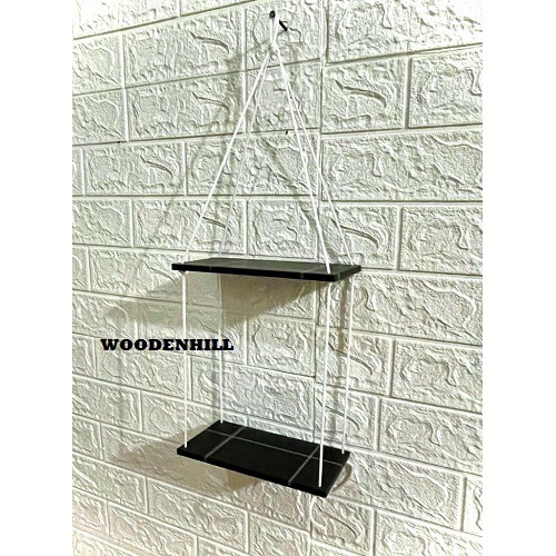 Furniture Rak dinding modern minimalis/ hiasan dinding penghemat tempat/hambalan gantung dinding/ rak tempat penyimpanan barang kesayangan/rak gantung bunga