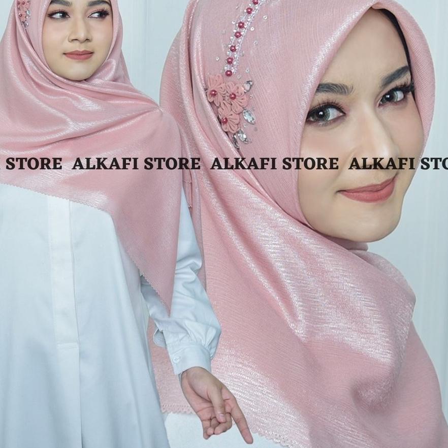 ➤ HIJAB PESTA SEGI EMPAT PAYET BUNGA / JILBAB SEGIEMPAT PAYET / SHINAR PAYET BUNGA TERMURAH / KERUDU
