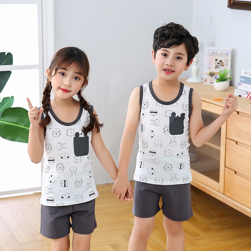 TASHAPPY PJ09191 tas Baju Set Anak Casual Unisex wanita import model korea supplier tas import