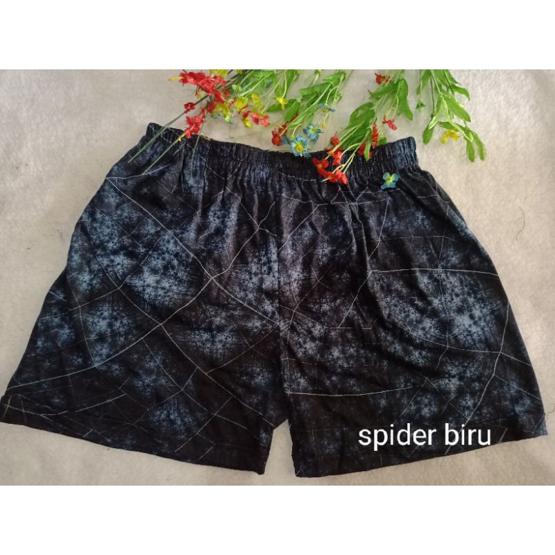 celana pendek boxer pria katun print/celana kolor pria katun print