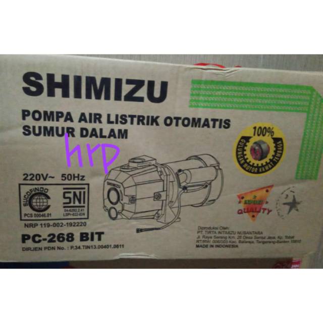 Pc shimizu 268 bit jet pump POMPA AIR