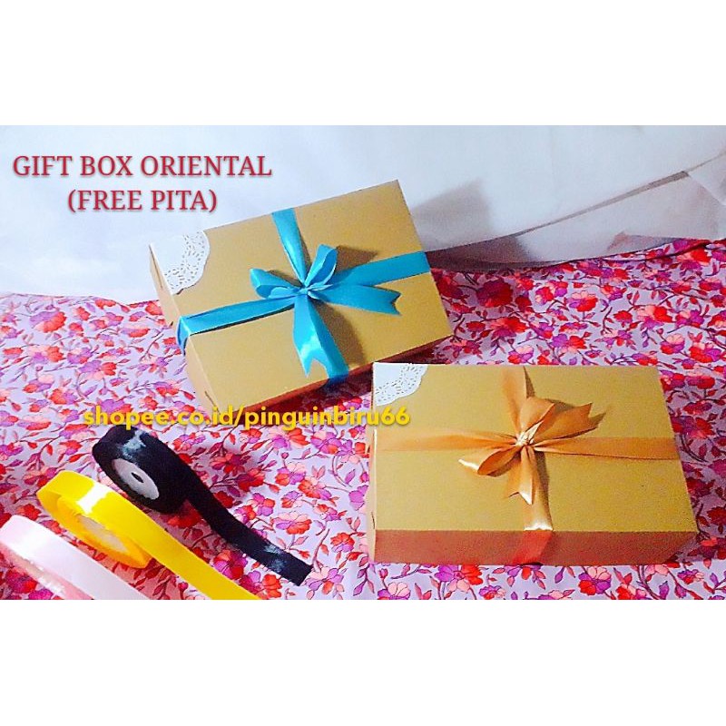 

GIFT BOX ORIENTAL / FOR EVENT SPECIAL ( FREE PITA ) 23 X 15 X 6.5 CM