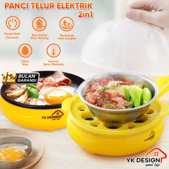 YK DESIGN YK-806 Panci Elektrik / Goreng / Pancake / Perebus Telur