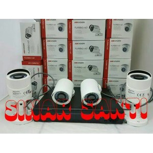 PAKET CCTV HIKVISION 4CH 2MP + 1TB HDD ( Komplit siap psg )