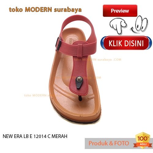 Sandal wanita casual sandal jepit karet murah NEW ERA LB E 12014 C