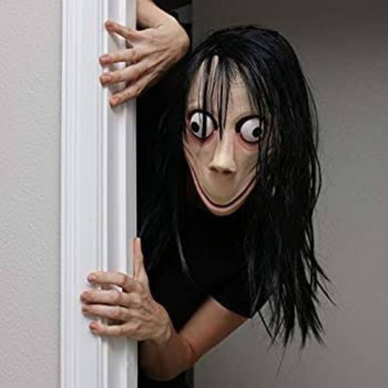 Brownshope⭐topeng hantu jepang momo topeng seram topeng  prank