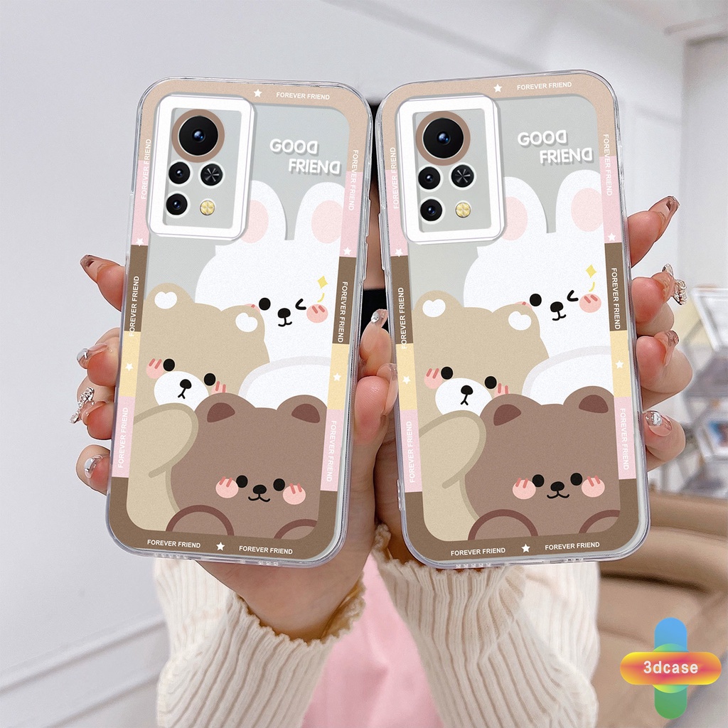 Casing Soft Case Infinix Hot 10 11 Play 10 10t 10s NFC 10i 9 Pro 10 Lite 11 Plus Hot 9 Play 11 11S NFC Infinix Smart 6 5 4 4C 5 Pro Tencno Spark 5 PRO A15 A16 A9 A5 A7 A5S Y12 Y20 Y15S Y21S A12 Ins Cartoon Cute Camera Protection Case