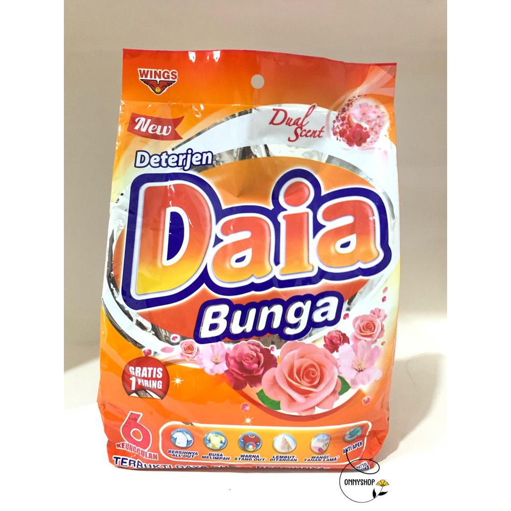 Daia Deterjen Detergen 850 Gram 850 Gr Sabun Cuci Daia Bunga Shopee Indonesia 9637