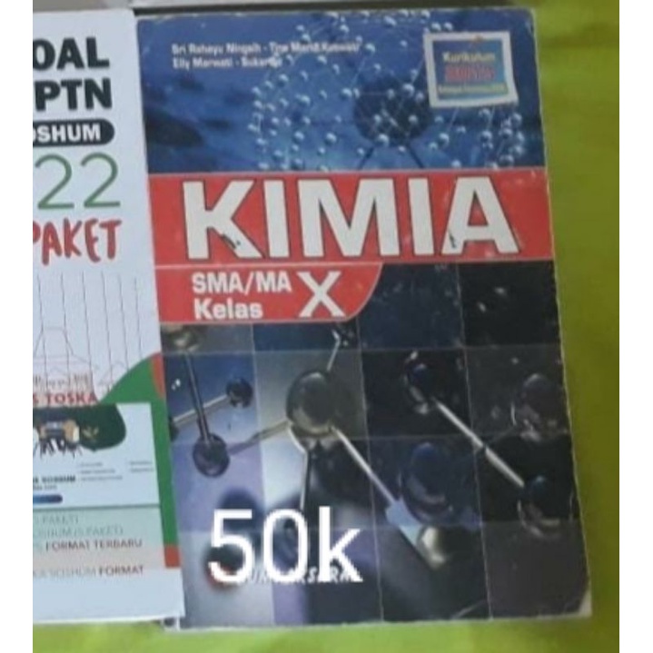 preloved buku paket kimia bumi aksara kelas 10