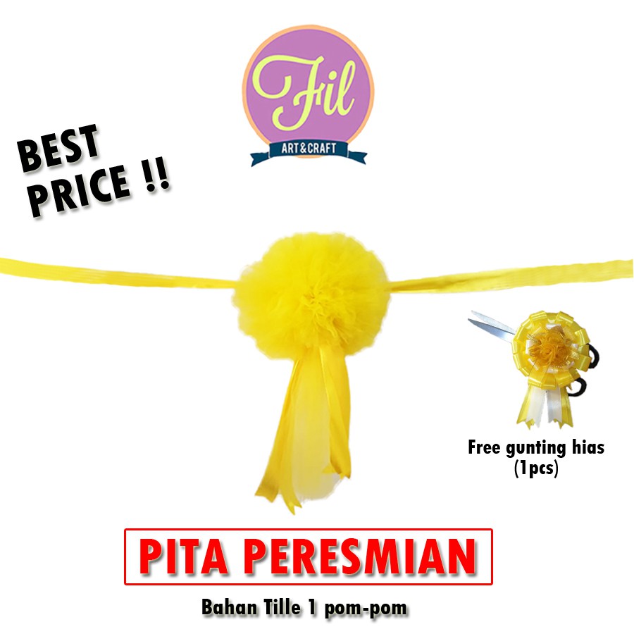 

Pita Peresmian / Gunting Pita / Pita Opening / Tille Kuning Set Gunting