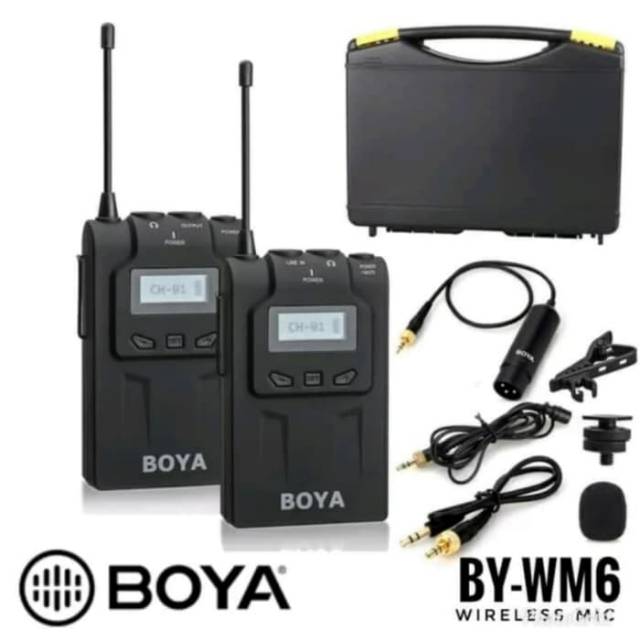 Mic Wireless BY-WM6 Clip ON Boya