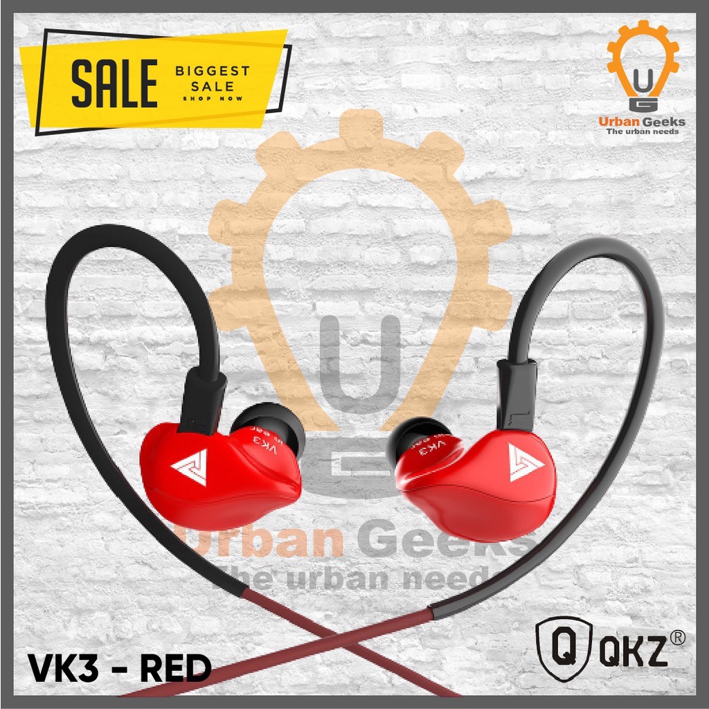 QKZ VK3 HiFi Mega Bass In-ear Earphone Sport Music Earbuds with Mic Headset Gaming