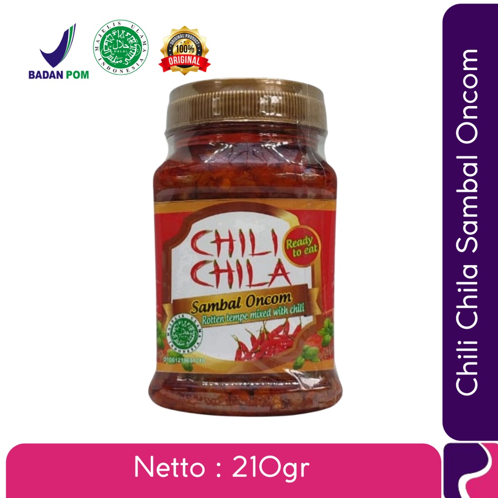 

Chili Chila Sambal Oncom Non Msg & Pengawet 210gr