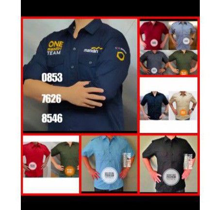 baju seragam kerja TransTV kantor bordir logo dan nama