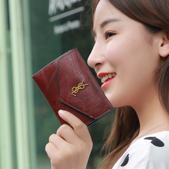 (COD) Dompet Lipat Wanita Dompet Kulit MALLSHOPPING