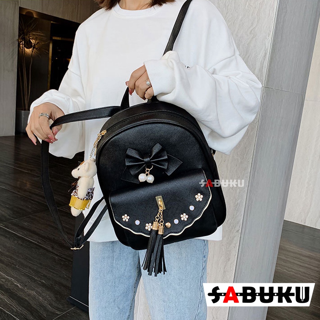 Tas Ransel Wanita 3in1 Ransel Sekolah Women BAG Fashion Korea Tas Wanita Remaja SMP SMA -212