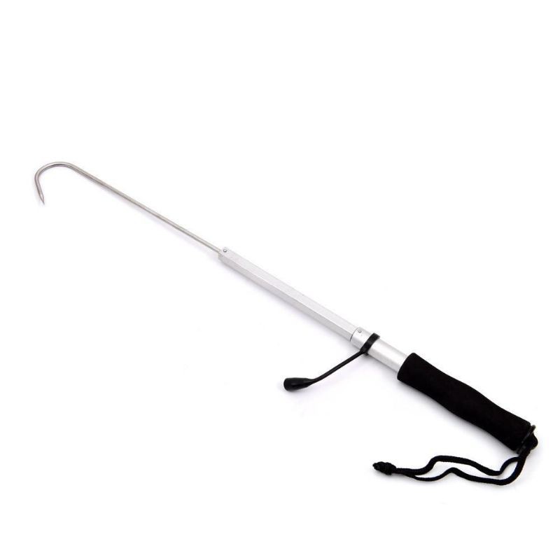 Gancu Ikan Telescopic Sea Fishing Gaff Stainless Aluminum Alloy Spear Hook Tackle