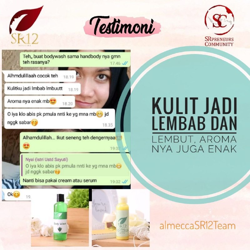 SR12 SABUN MANDI ALOEVERA BPOM / SABUN BADAN CAIR PENCERAH &amp; PENYEGAR KULIT / BODY WASH ALOEVERA