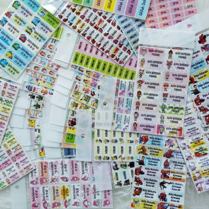 

(VIRAL!) Katalog - Label Nama Waterproof Size M