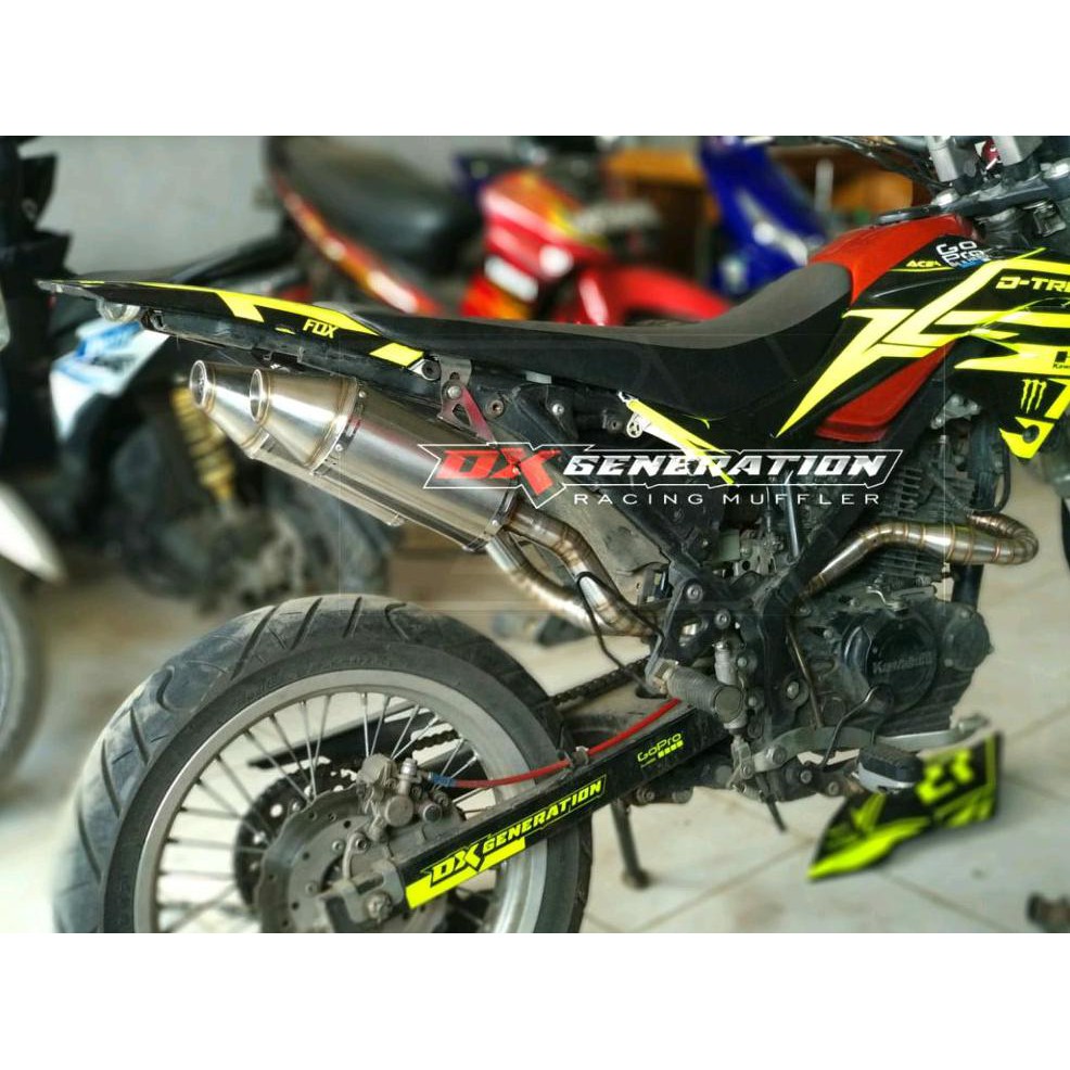 knalpot racing double Klx 150 atau Dtracker atau Crf 150 l Original