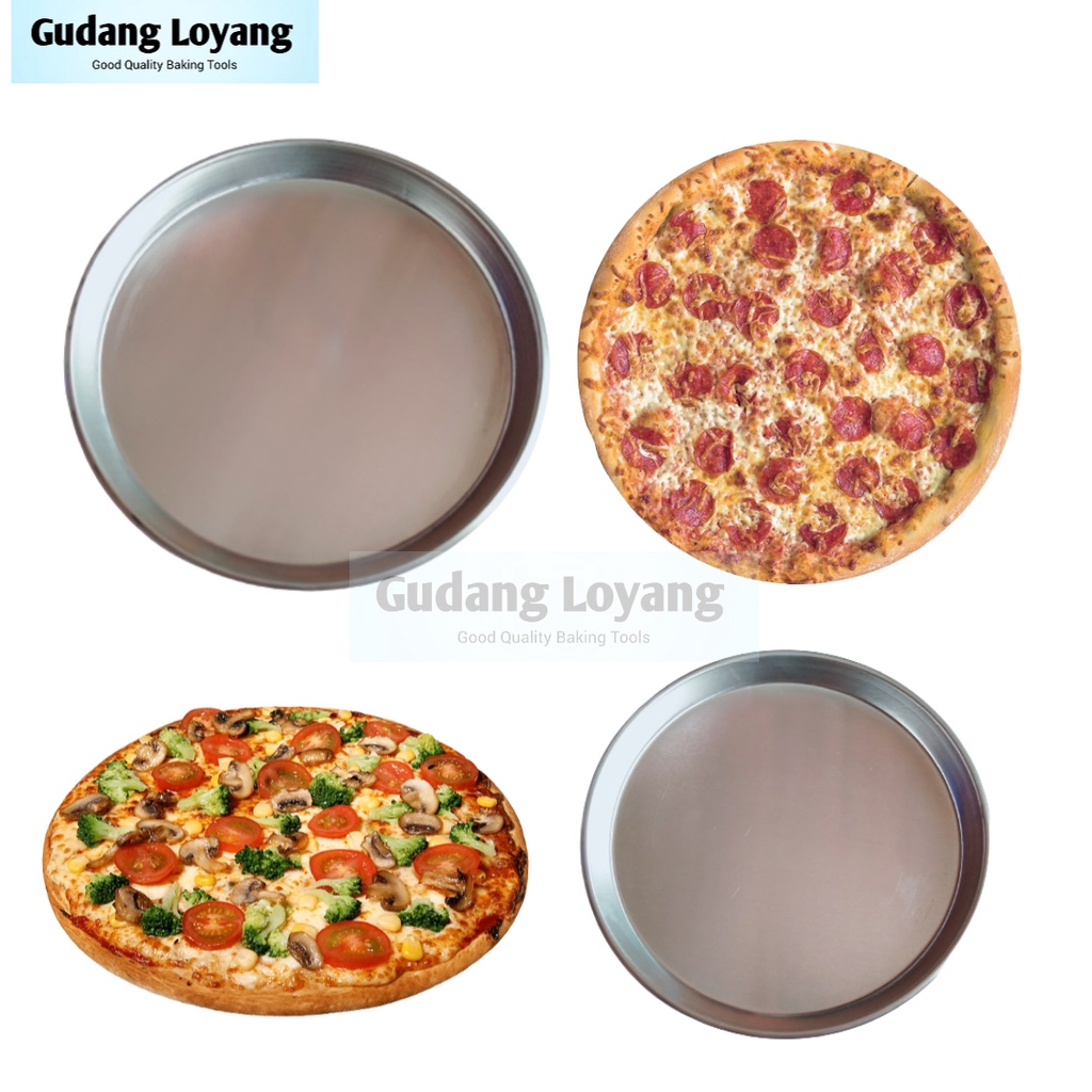 Cetakan Pizza Aluminium Loyang Pizza Mozarella Diameter 20-22cm