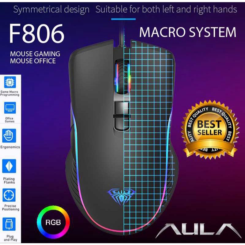mouse gaming aula F806