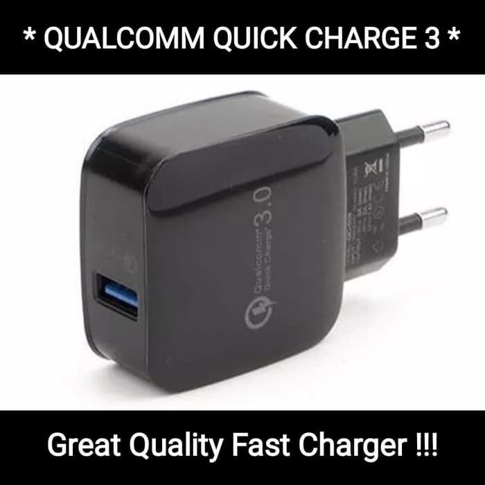 Qualcomm Quick Charge 3.0 Adaptor Fast Charging Charger Hp QC3.0 QC370