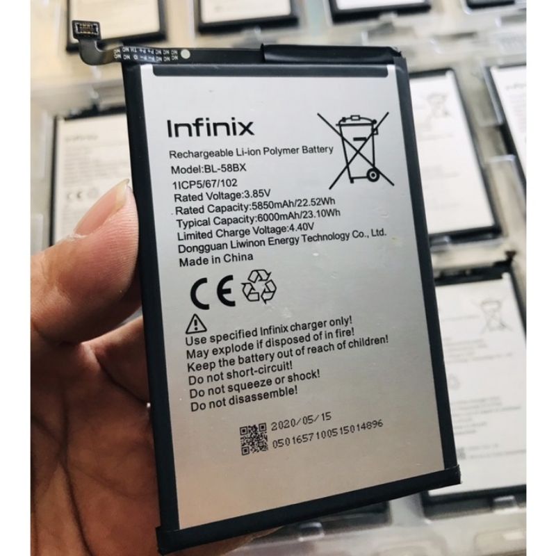 Baterai Battery Batre Infinix hot9 play hot 9 X680 BL-58BX BL58BX BL 58BX original 100%