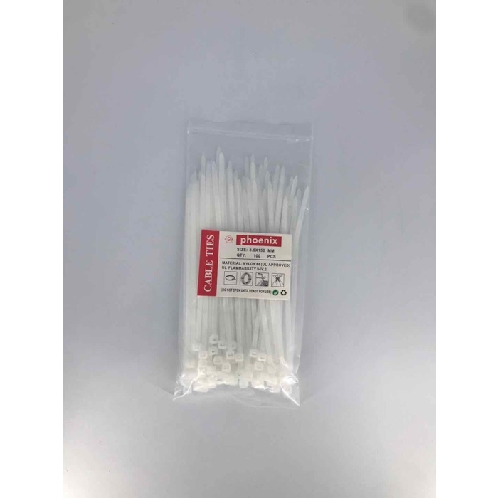 

perekat-pengikat- 3.6*150 kabel ties/ cable tie/ kabel tie /pengikat kabel /dasi kable - putih