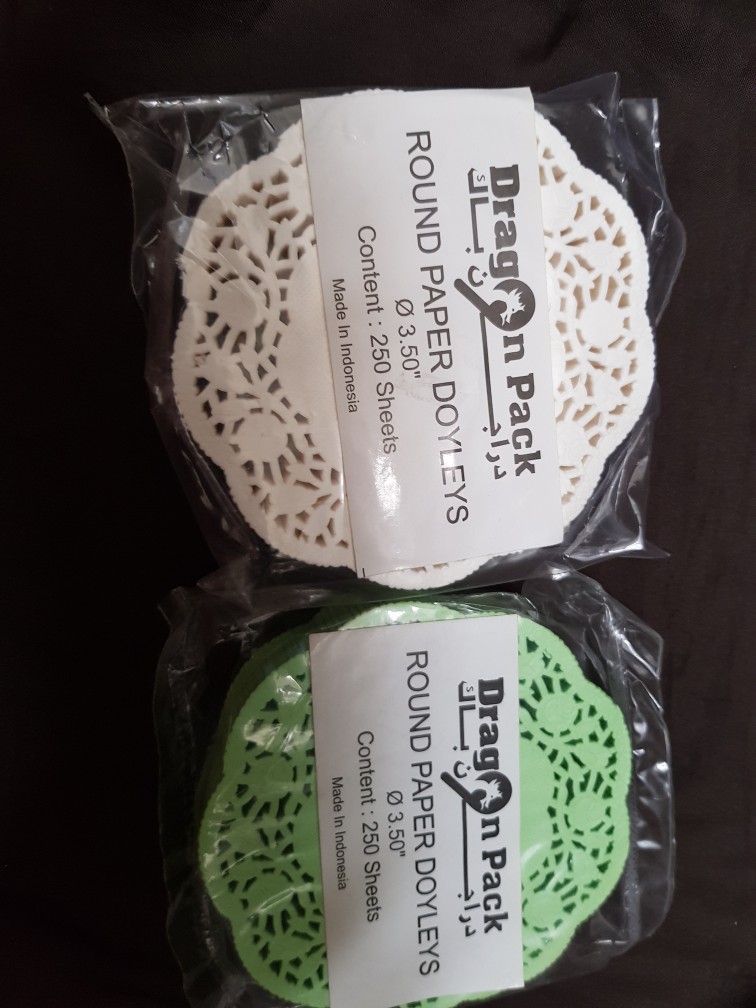 Doilies Paper 3.5” Warna Kertas Doyleys Alas Renda 3,5”/9cm Isi 250 Lembar