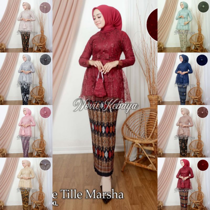 KEBAYA ORIGINAL//KEBAYA MODERN//BLOUSE  TILLE MARSHA//By Novie Kebaya