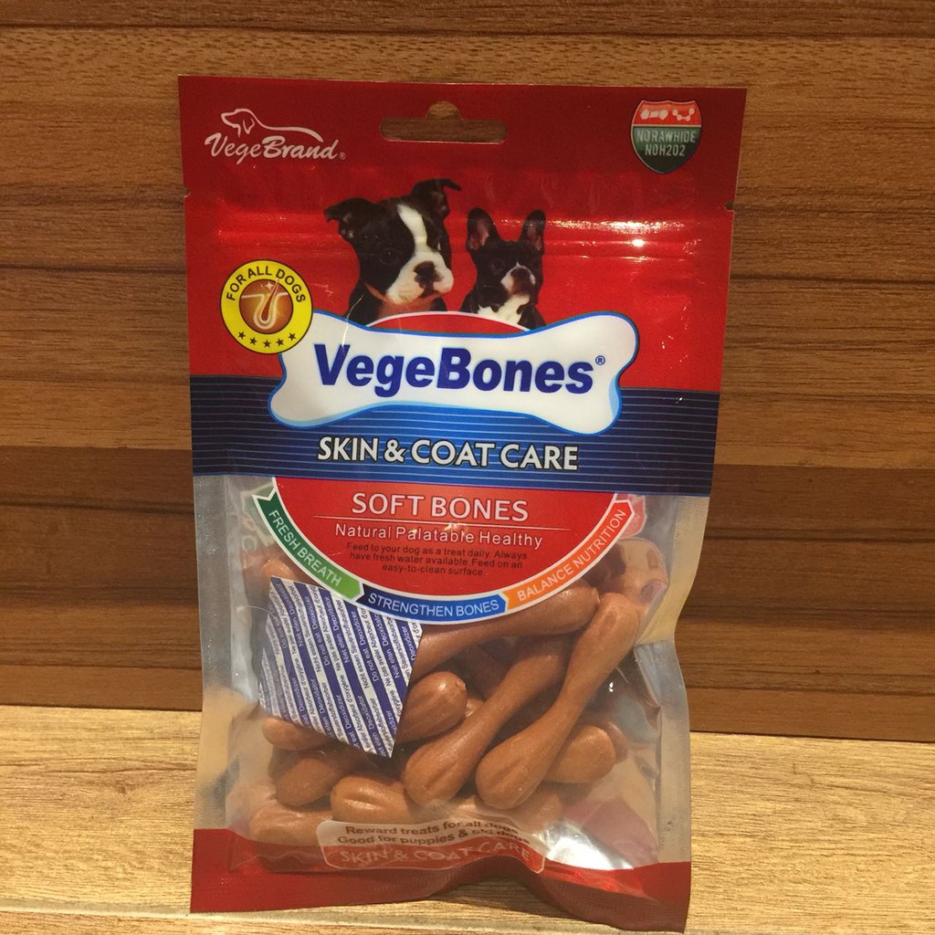 

VEGEBONES Dog Snack Dental Chew Skin & Coat Care 60gram