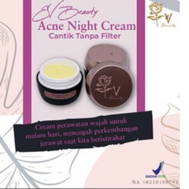 Acne Night Cream EV Beauty