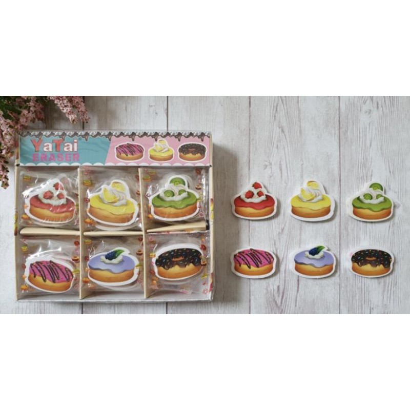 (6pc) hapusan anak lucu BTS BT 21/PENGHAPUS DINO/STIP-Roti Cake