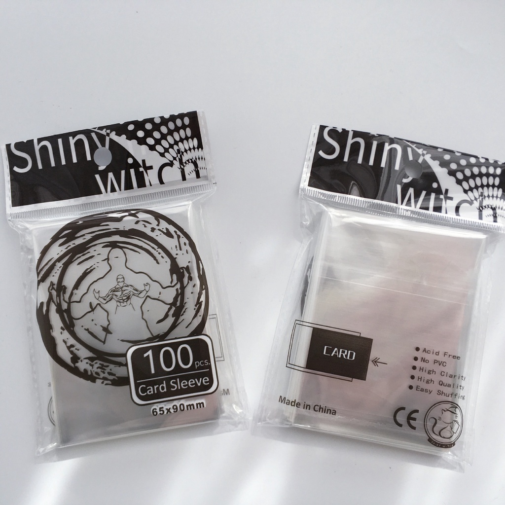 100pcs Kantong Plastik Transparan Untuk Pelindung Kartu Foto DIY YGO MTG