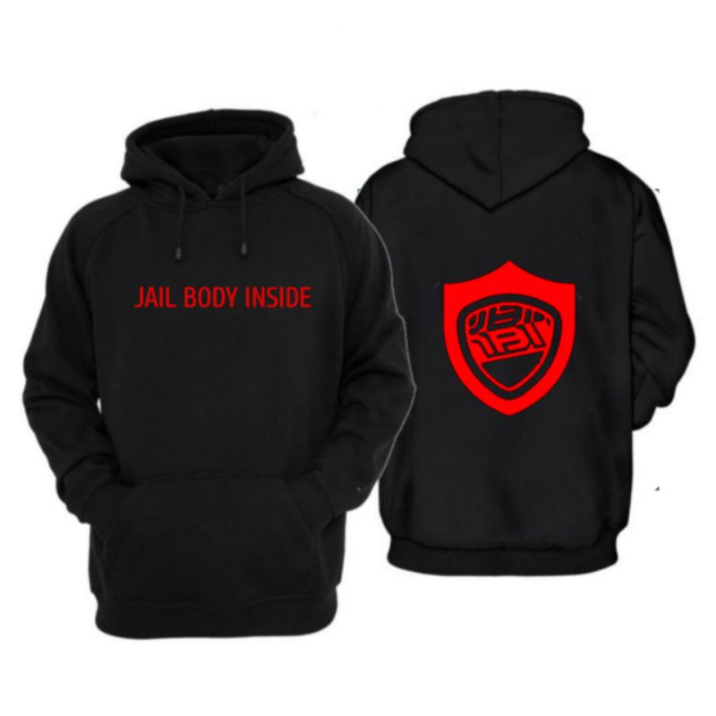 HOODIE JAKET SWEATER DISTRO JAIL BODY INSIDE LOGO SIMPLE JAILBODY PREMIUM HIGH QUALITY UNUSEX