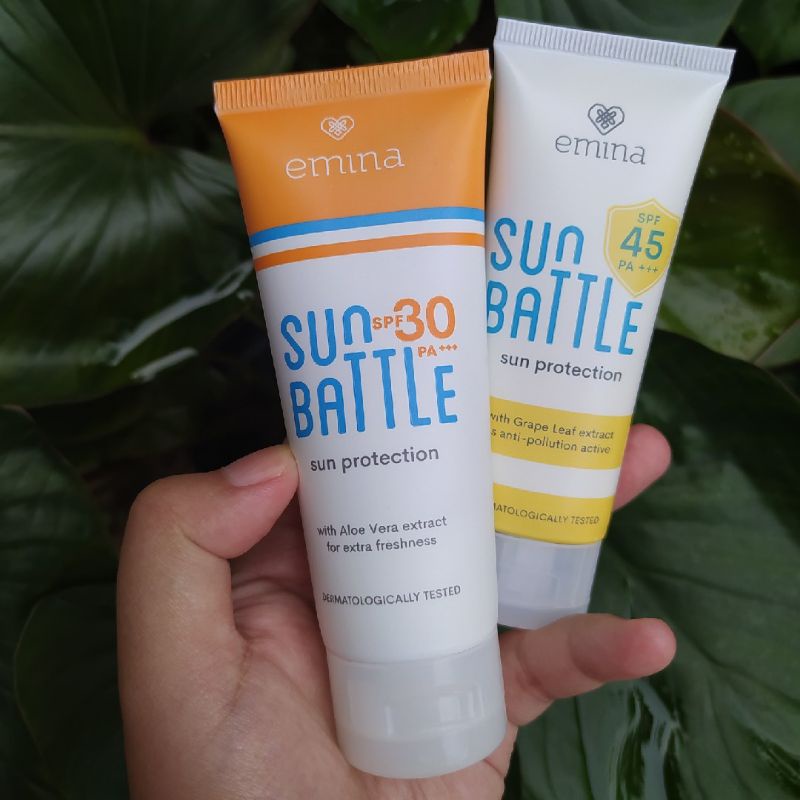 Emina sun battle spf 30 PA+++ 60ml | Emina sun battle spf 45 PA+++ 30ml | Sunscreen emina