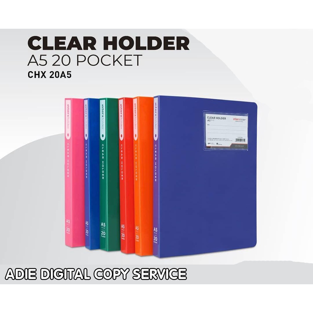 

Clear Holder A5 20 Pocket
