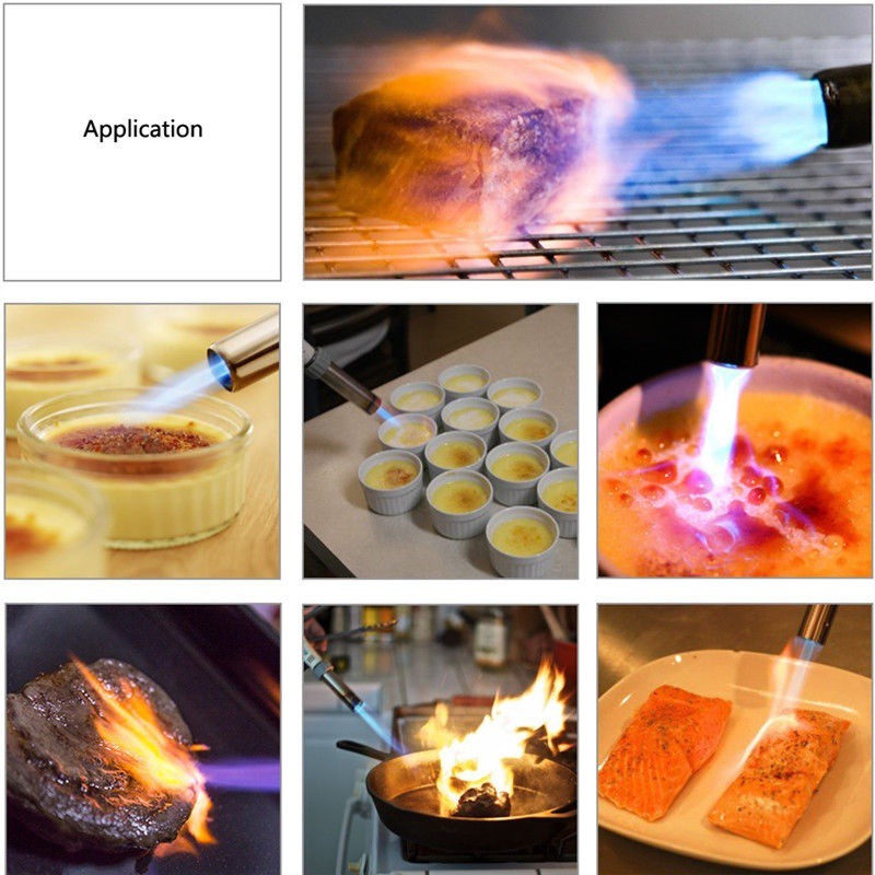 INSTANT SMALL Portable Gas Torch Butane REFILL Flame Gun BOBA KUE CAKE DAGING KOREK API MINUMAN CHEF