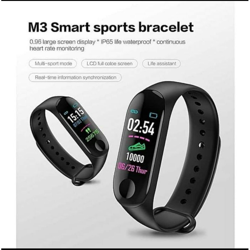 JAM TANGAN PINTAR M3 PLUS BV45 SMARTWATCH SMART WATCH M3 PLUS