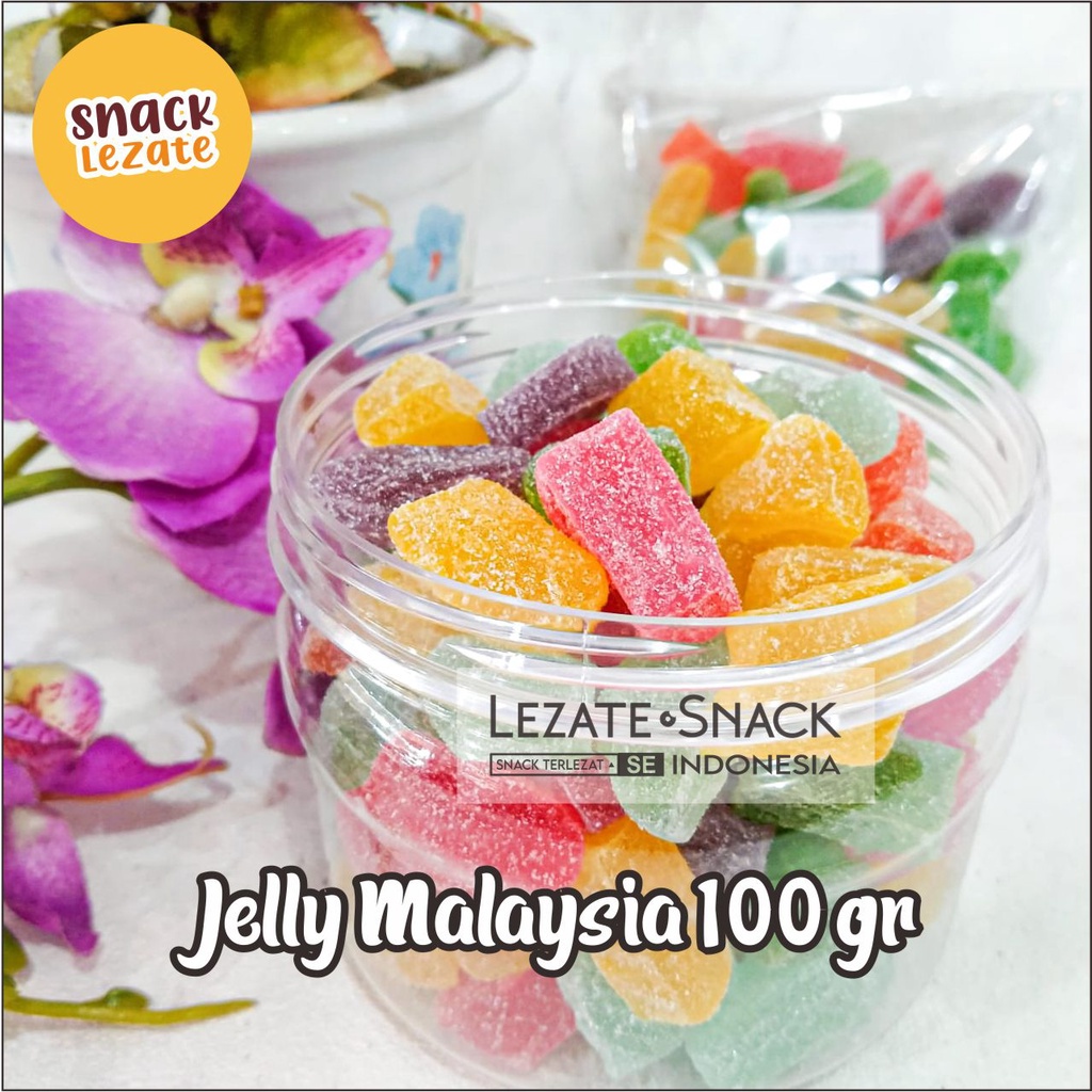 

Sedap Snack - Permen Jelly Malaysia 100gr / Jelly Rasa Buah / Permen Jelly Kiloan / Permen Jeli Murah