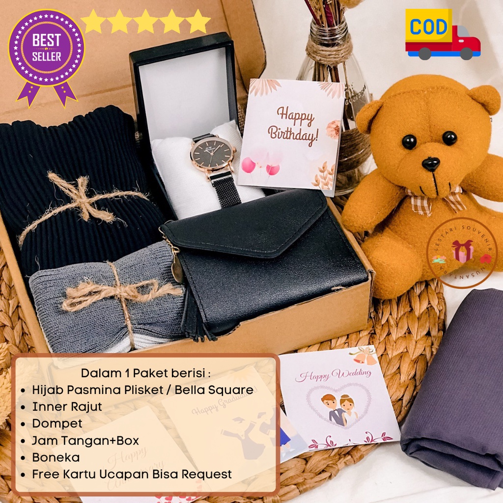[Lestari Souvenir] BISA COD Gift Ulang Tahun Anniversary Pacar | Hampers Cewek | Paket Gift Hadiah C