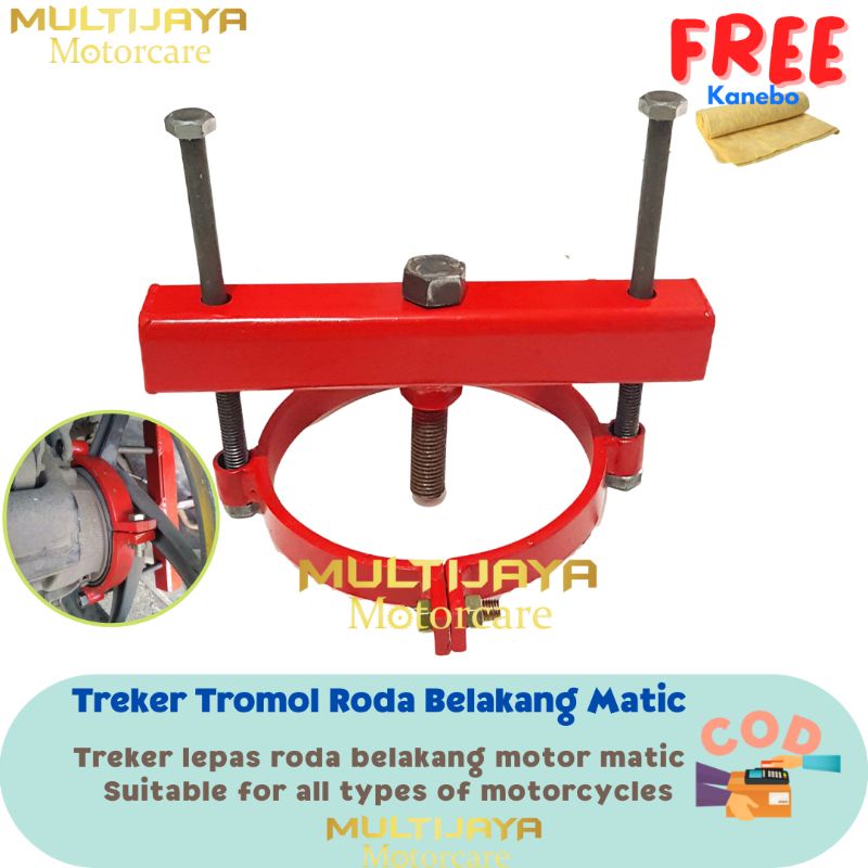 Treker Pelepas Tromol Roda Belakang Motor Matic | Alat Cabut Lepas Tromol Roda