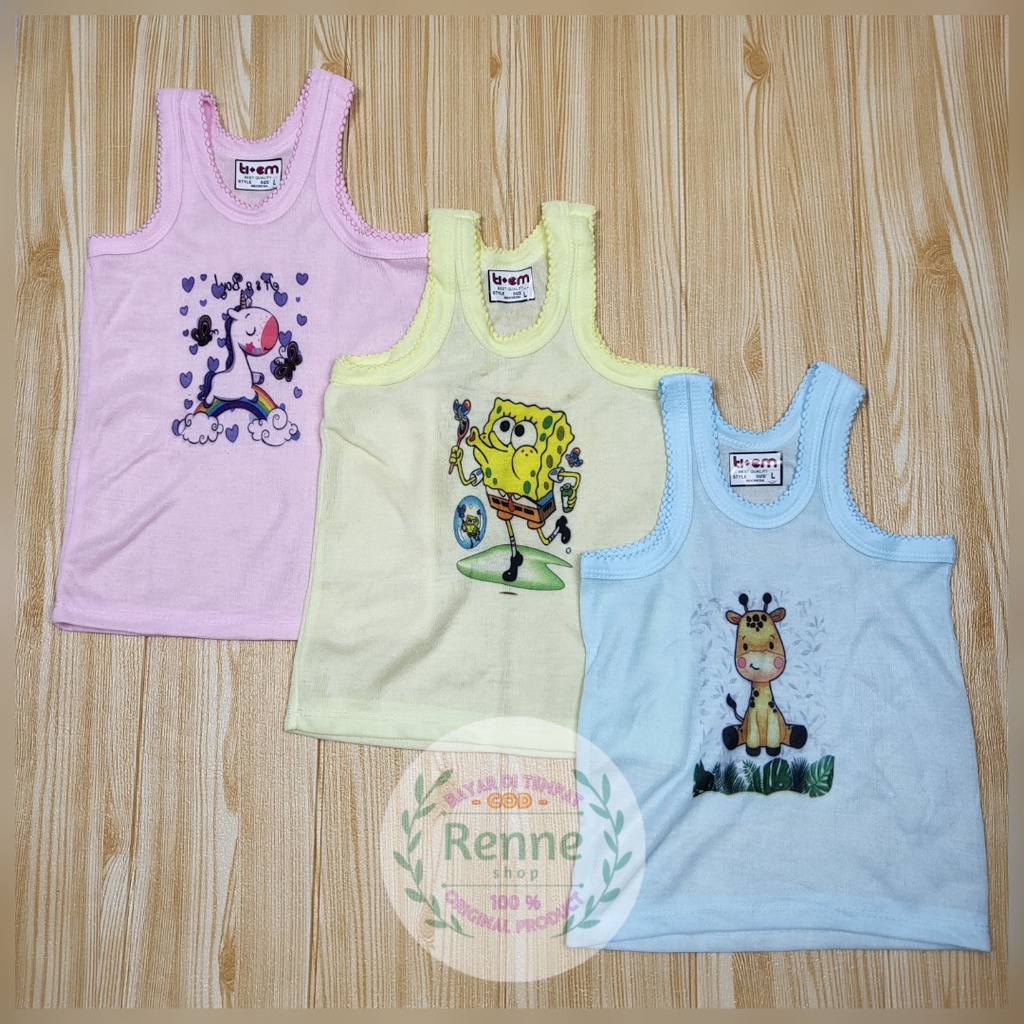 KAOS DALAM ANAK / SINGLET ANAK / SINGLET PUTIH WARNA