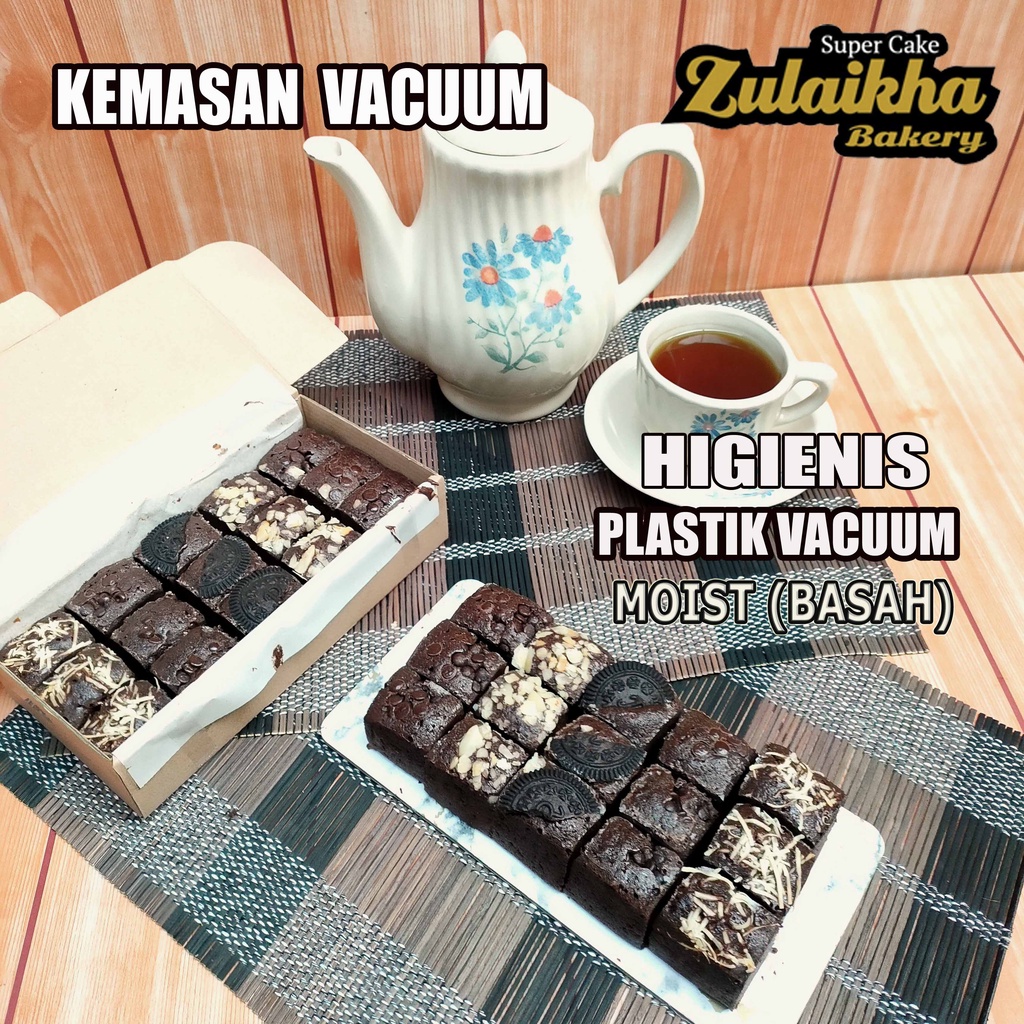 Brownies Fudgy Dark Chocolate/Brownies sekat/Fudgy brownie