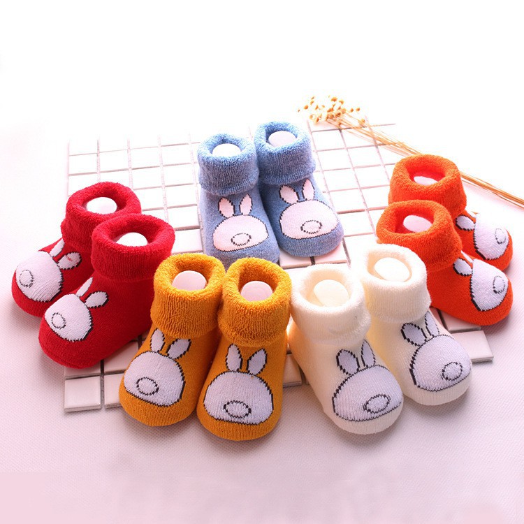 LittleAaron ONE BUNNY Kaos Kaki Anak Bayi Laki Laki Perempuan Newborn - 2 Tahun Import