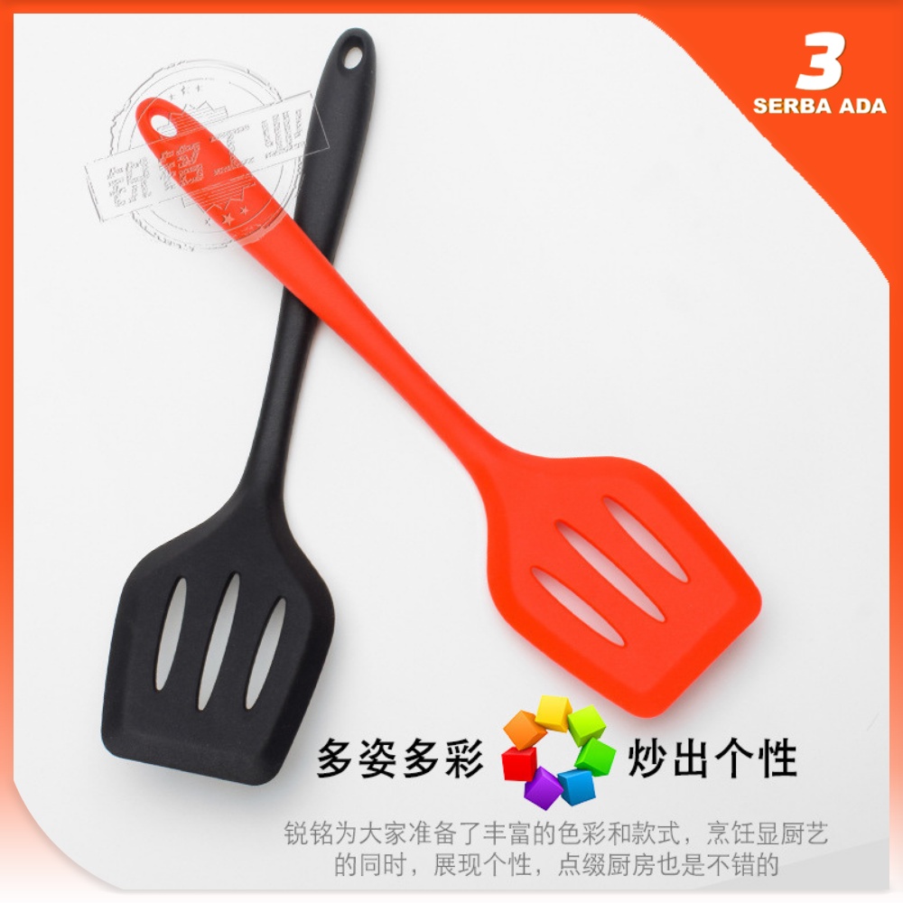 Spatula Silikon tahan panas / Sutil Silikon Anti Lengket / Spatula Penggorengan / Spatula Masak