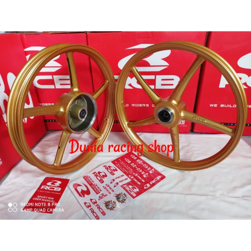 Velg RCB Jupiter z Vega R Jupiter Z1 Jupiter Mx 135 Vega ZR Vega RR palang 5 Sp522 Gold sama biru